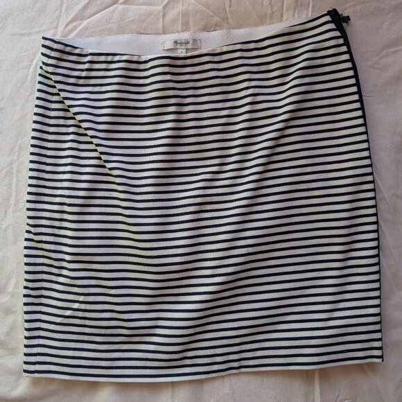 Madewell Eventide Striped Mini Skirt Size Large - Picture 1 of 5